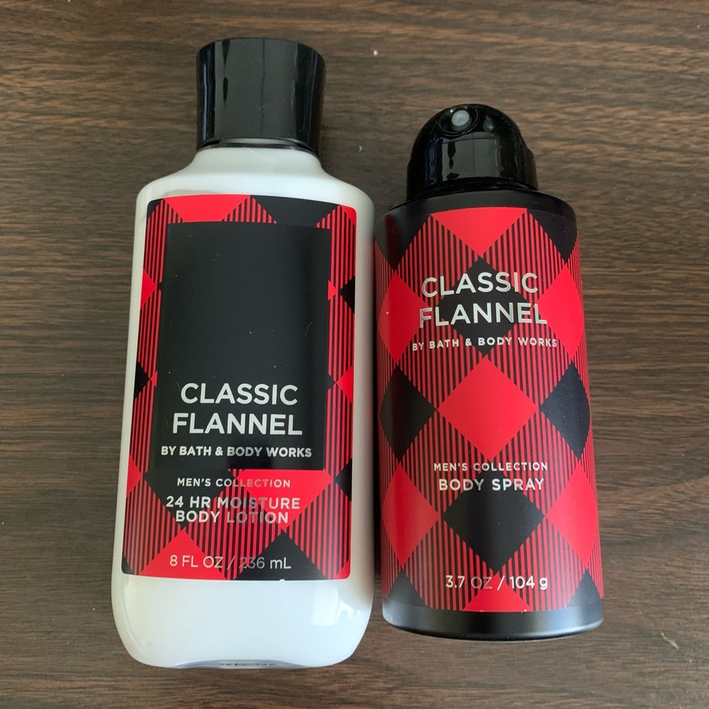 BBW Classic Flannel Men’s Collection Body Spray and 24 Hr Moisture Body …